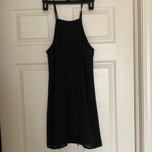 Flowy short black dress